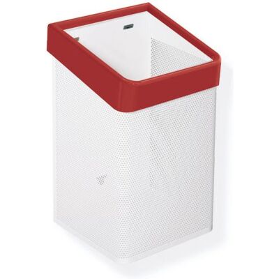 Hewi 477 Abfalleimer - perforierter Stahl, 50L, weiß Hewi 477 Abfalleimer - perforierter Stahl, 50L, weiß