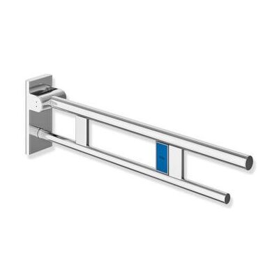 Hewi System 900 Stützklappgriff 900.50.12040 Ausladung 850 mm, Edelstahl verchromt, links, Funk-Spülauslösung Hewi System 900 Stützklappgriff 900.50.12040 Ausladung 850 mm, Edelstahl verchromt, links, Funk-Spülauslösung