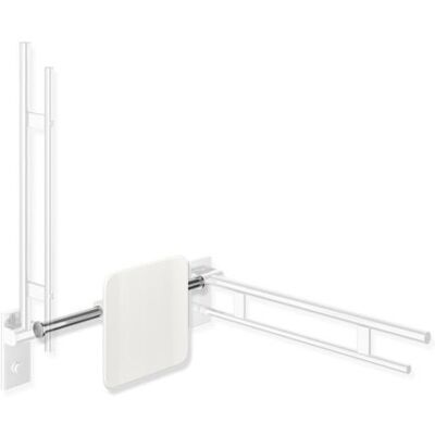 Hewi System 900 Rückenstütze - Edelstahl, Signalweiß Hewi System 900 Rückenstütze - Edelstahl, Signalweiß