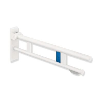 Hewi System 900 Stützklappgriff 900.50.16960DX Ausladung 850 mm, Edelstahl pulverbeschichtet weiß tiefmatt, links, WC-Papierhalter/Funk-Spülauslösung Hewi System 900 Stützklappgriff 900.50.16960DX Ausladung 850 mm, Edelstahl pulverbeschichtet weiß tiefmatt, links, WC-Papierhalter/Funk-Spülauslösung
