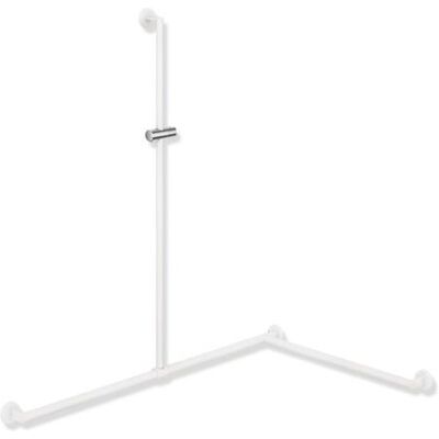 Hewi System 900 Duschhandlauf 900.35.33860WD 1250 x 965 x 1185 mm, pulverbeschichtet weiß tiefmatt/chrom, Ausführung rechts Hewi System 900 Duschhandlauf 900.35.33860WD 1250 x 965 x 1185 mm, pulverbeschichtet weiß tiefmatt/chrom, Ausführung rechts