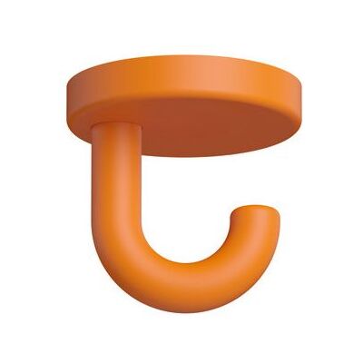 Hewi 477 Unterkopf-Haken 477.90B04024 - Diebstahlschutz, 40mm, Orange Hewi 477 Unterkopf-Haken 477.90B04024 - Diebstahlschutz, 40mm, Orange