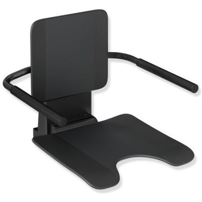 Hewi System 900 Einhängesitz 900.51.10560CV Edelstahl pulverbeschichtet schwarz matt, matt schwarzer Kunststoff Hewi System 900 Einhängesitz 900.51.10560CV Edelstahl pulverbeschichtet schwarz matt, matt schwarzer Kunststoff