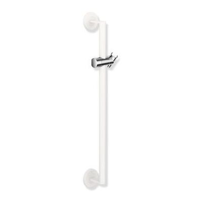 Hewi System 900 Brausehalterstange Weiß tiefmatt / Chrom 600 mm Hewi System 900 Brausehalterstange Weiß tiefmatt / Chrom 600 mm