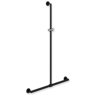 Hewi System 900 Duschhandlauf 900.35.43260JK 1250 x 1184 mm, pulverbeschichtet schwarz tiefmatt/chrom Hewi System 900 Duschhandlauf 900.35.43260JK 1250 x 1184 mm, pulverbeschichtet schwarz tiefmatt/chrom
