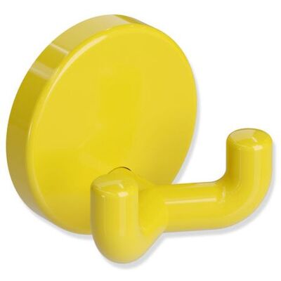 Hewi Modell 801 Doppelhaken - Senfgelb, 31mm Tiefe, 40mm Rosette - Doppelhaken Hewi Modell 801 Doppelhaken - Senfgelb, 31mm Tiefe, 40mm Rosette - Doppelhaken