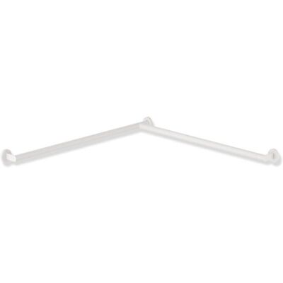 Hewi System 900 Duschhandlauf 900.35.13560DX Edelstahl pulverbeschichtet weiß tiefmatt, 965 x 965 mm, Ausführung links Hewi System 900 Duschhandlauf 900.35.13560DX Edelstahl pulverbeschichtet weiß tiefmatt, 965 x 965 mm, Ausführung links