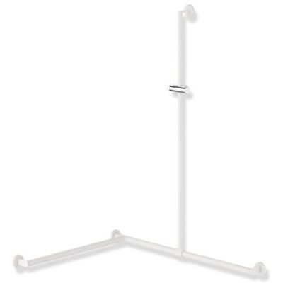 Hewi System 900 Duschhandlauf 900.35.33460WD 1250 x 965 x 965 mm, pulverbeschichtet weiß tiefmatt/chrom, Ausführung links Hewi System 900 Duschhandlauf 900.35.33460WD 1250 x 965 x 965 mm, pulverbeschichtet weiß tiefmatt/chrom, Ausführung links