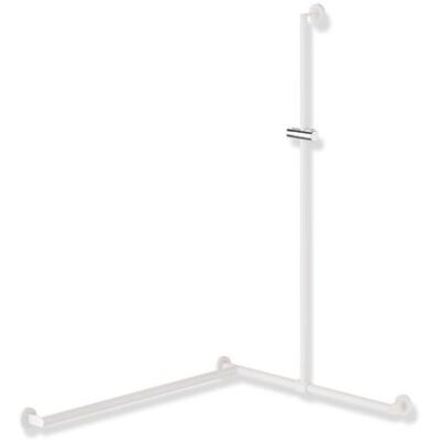 Hewi System 900 Duschhandlauf 900.35.33760WD 1250 x 765 x 965 mm, pulverbeschichtet weiß tiefmatt/chrom, Ausführung links Hewi System 900 Duschhandlauf 900.35.33760WD 1250 x 765 x 965 mm, pulverbeschichtet weiß tiefmatt/chrom, Ausführung links