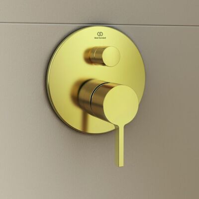 Ideal Standard Fertigmontageset A7383A2 Unterputz-Wannenarmatur, Badearmatur, Unterputz, Bausatz 2, Brushed Gold Ideal Standard Fertigmontageset A7383A2 Unterputz-Wannenarmatur, Badearmatur, Unterputz, Bausatz 2, Brushed Gold