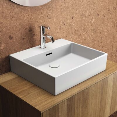 Ideal Standard Waschtisch T388401 mit Hahnloch, mit Überlauf, geschliffen, 500 x 450 x 150 mm, weiß Ideal Standard Waschtisch T388401 mit Hahnloch, mit Überlauf, geschliffen, 500 x 450 x 150 mm, weiß