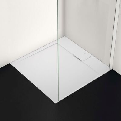 Ideal Standard Flat S i.life Brausewanne T5229FR 80 x 80 x 3,2 cm, carraraweiß, quadratisch Ideal Standard Flat S i.life Brausewanne T5229FR 80 x 80 x 3,2 cm, carraraweiß, quadratisch
