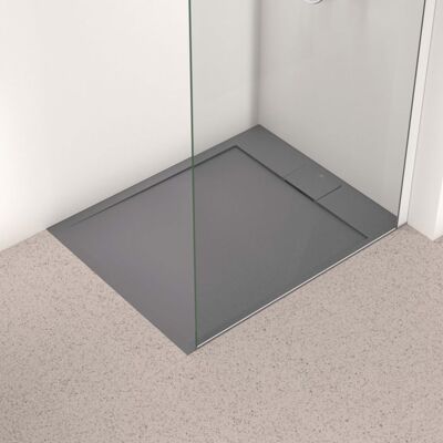 Ideal Standard Flat S i.life Rechteck-Brausewanne T5223FS 100 x 80 x 3,2 cm, quarzgrau Ideal Standard Flat S i.life Rechteck-Brausewanne T5223FS 100 x 80 x 3,2 cm, quarzgrau