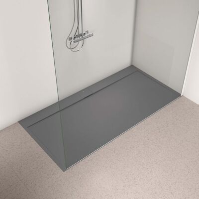Ideal Standard Flat S i.life Rechteck-Brausewanne T5235FS 200 x 100 x 3,2 cm, quarzgrau Ideal Standard Flat S i.life Rechteck-Brausewanne T5235FS 200 x 100 x 3,2 cm, quarzgrau