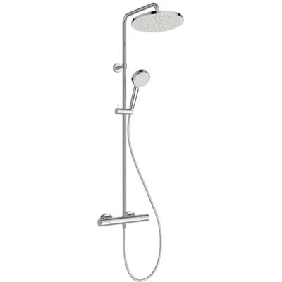 Ideal Standard T 25N-ECO Duschsystem A8524AA mit Brausethermostat, 2 Funktion-Handbrause, Kopfbrause rund, chrom Ideal Standard T 25N-ECO Duschsystem A8524AA mit Brausethermostat, 2 Funktion-Handbrause, Kopfbrause rund, chrom