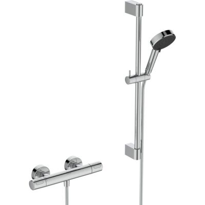 Ideal Standard T 25N Brausekombination A8536AA mit Brausethermostat, Brausestange 60cm, 2F-Handbrause, 8l, chrom Ideal Standard T 25N Brausekombination A8536AA mit Brausethermostat, Brausestange 60cm, 2F-Handbrause, 8l, chrom