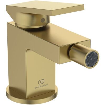 Ideal Standard Bidetarmatur BD511A2 64x160x125 mm, mit Ablaufgarnitur, Ausladung 113mm, brushed gold Ideal Standard Bidetarmatur BD511A2 64x160x125 mm, mit Ablaufgarnitur, Ausladung 113mm, brushed gold