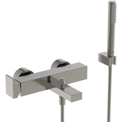Ideal Standard Wannenarmatur BD514GN 308x210x91 mm, Aufputz, mit Handbrause-Set, silver storm Ideal Standard Wannenarmatur BD514GN 308x210x91 mm, Aufputz, mit Handbrause-Set, silver storm