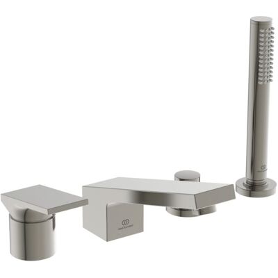 Ideal Standard 4-Loch-Wannenarmatur BD518GN mit Auslauf, mit Handbrauseset, silver storm Ideal Standard 4-Loch-Wannenarmatur BD518GN mit Auslauf, mit Handbrauseset, silver storm