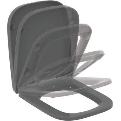 Ideal Standard life B WC-Sitz T468358 Grau, Wrapover, Softclosing Ideal Standard life B WC-Sitz T468358 Grau, Wrapover, Softclosing