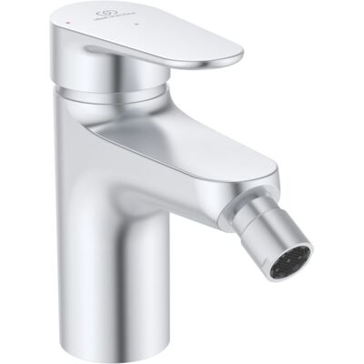 Ideal Standard Bidetarmatur BE132SI Ausladung 115 mm, BlueStart, mit Ablaufgarnitur, Silver Ideal Standard Bidetarmatur BE132SI Ausladung 115 mm, BlueStart, mit Ablaufgarnitur, Silver