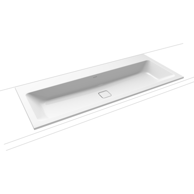 Kaldewei Cono Doppel-Waschtisch - Perl-Effekt Anthrazit - 120x50cm Kaldewei Cono Doppel-Waschtisch - Perl-Effekt Anthrazit - 120x50cm