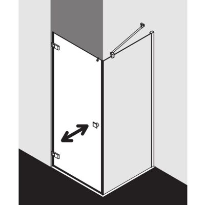 Kermi MENA Silber Hochglanz Duschwand - Shower Screen Kermi MENA Silber Hochglanz Duschwand - Shower Screen