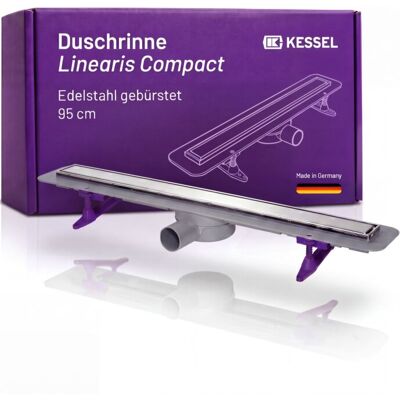 Kessel Linearis Duschrinne 45600.65M - Seitlicher Ausgang, 22mm Wasserbarriere, Edelstahlrahmen - Duschrinnen Kessel Linearis Duschrinne 45600.65M - Seitlicher Ausgang, 22mm Wasserbarriere, Edelstahlrahmen - Duschrinnen