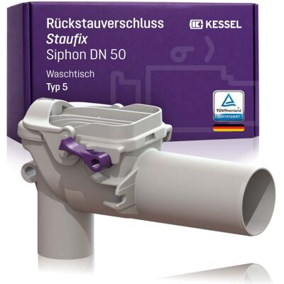 Kessel Doppelrückstauverschluss - DN 50, Wandmontage, Kunststoff Kessel Doppelrückstauverschluss - DN 50, Wandmontage, Kunststoff