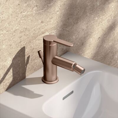 KEUCO KEUCO IXMO Flat Bidet - Wandmontage, gebürstet, Roségold, 110mm Ausladung KEUCO KEUCO IXMO Flat Bidet - Wandmontage, gebürstet, Roségold, 110mm Ausladung