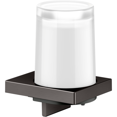 KEUCO Edition 11 Seifenspender 11152359000 mit mattiertem Stülpglas, Titanschwarz gebürstet/weiß KEUCO Edition 11 Seifenspender 11152359000 mit mattiertem Stülpglas, Titanschwarz gebürstet/weiß