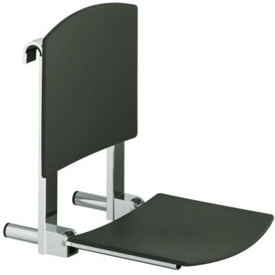 Keuco Plan Care Klappsitz 34981010037 verchromt/schwarzgrau, zum Einhängen Keuco Plan Care Klappsitz 34981010037 verchromt/schwarzgrau, zum Einhängen