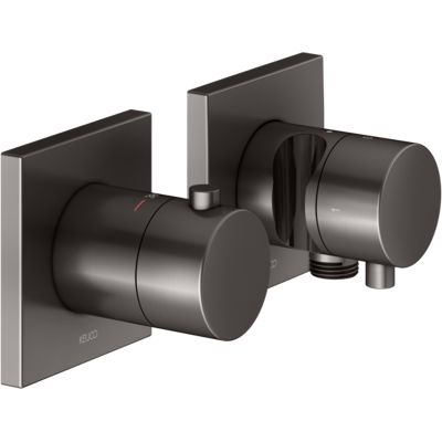 KEUCO Edition 11 Thermostat-Set - Wandmontage, 2 Anschlüsse, Schwarz KEUCO Edition 11 Thermostat-Set - Wandmontage, 2 Anschlüsse, Schwarz