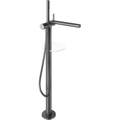 Keuco Edition 400 Wannenarmatur 51527130100 Schwarzchrom gebürstet, bodenstehend, Ausladung 315mm Keuco Edition 400 Wannenarmatur 51527130100 Schwarzchrom gebürstet, bodenstehend, Ausladung 315mm