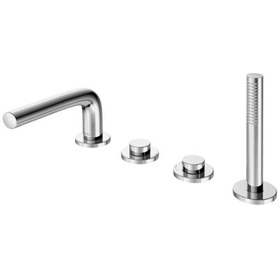 Keuco Edition 400 Badewannenmischer - Schwarzchrom gebürstet - 4-Loch, 180 mm Ausladung Keuco Edition 400 Badewannenmischer - Schwarzchrom gebürstet - 4-Loch, 180 mm Ausladung