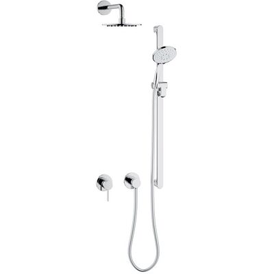 Keuco IXMO Brauseset 59604010001, chrom Einhebelmischer, 2 Verbraucher, runde Rosette Keuco IXMO Brauseset 59604010001, chrom Einhebelmischer, 2 Verbraucher, runde Rosette