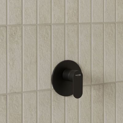 Kludi X1 Duscharmatur 327553975 Unterputz, Feinbau-Set mit Funktionseinheit, Ø 150 mm, schwarz matt Kludi X1 Duscharmatur 327553975 Unterputz, Feinbau-Set mit Funktionseinheit, Ø 150 mm, schwarz matt