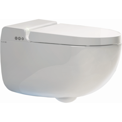 Kludi CLEANTRONIC Wandhängendes Dusch-WC 16WCW0143 komplettes Smart-WC Weiß glänzend Kludi CLEANTRONIC Wandhängendes Dusch-WC 16WCW0143 komplettes Smart-WC Weiß glänzend