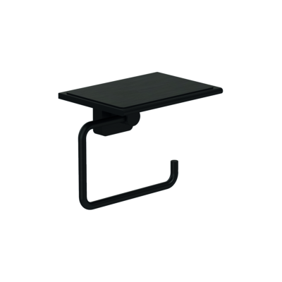 Kludi VELA S Toilettenpapierhalter 25971N2 mit Ablage Brushed Gunmetal Kludi VELA S Toilettenpapierhalter 25971N2 mit Ablage Brushed Gunmetal