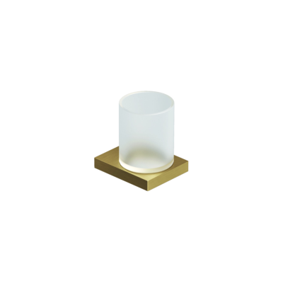 Kludi VELA C Glashalter - Wandmontage - Brushed Gold Kludi VELA C Glashalter - Wandmontage - Brushed Gold
