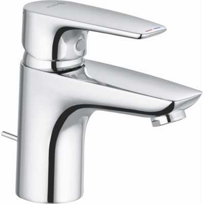 KLUDI PURE&SOLID Waschtischarmatur 343820575WR5 DN 15, mit Metall-Ablaufgarnitur, chrom KLUDI PURE&SOLID Waschtischarmatur 343820575WR5 DN 15, mit Metall-Ablaufgarnitur, chrom
