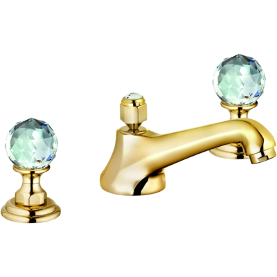 Kludi 1926 Gold Swarovski Dreiloch-Waschtischarmatur - Wasserhahn Kludi 1926 Gold Swarovski Dreiloch-Waschtischarmatur - Wasserhahn