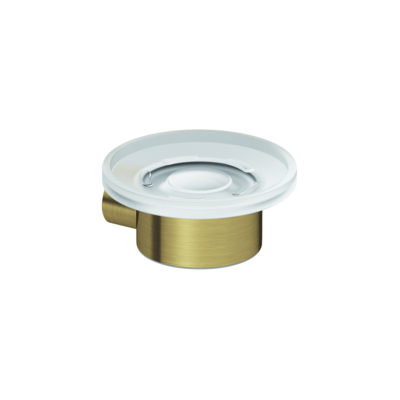 Kludi VELA R Seifenschale - Wandmontage Transparentes Glas Brushed Gold Kludi VELA R Seifenschale - Wandmontage Transparentes Glas Brushed Gold