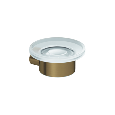 Kludi VELA R Seifenschale - Transparentes Glas Gebürsteter Bronze Kludi VELA R Seifenschale - Transparentes Glas Gebürsteter Bronze