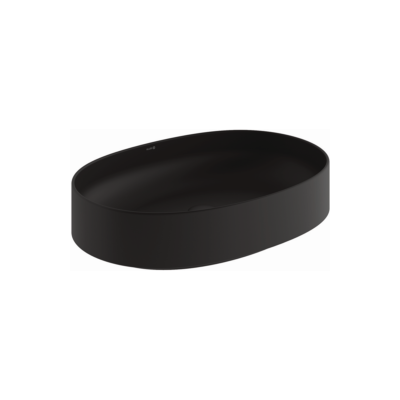 Kludi RESA O Waschtisch 58CW2039 60 x 40 H14 cm, Oval, Mattschwarz Kludi RESA O Waschtisch 58CW2039 60 x 40 H14 cm, Oval, Mattschwarz