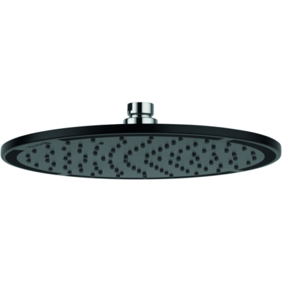 Kludi A-qa Kopfbrause 6432587-00 250 mm, mattschwarz/chrom, rund, ohne Brausearm Kludi A-qa Kopfbrause 6432587-00 250 mm, mattschwarz/chrom, rund, ohne Brausearm
