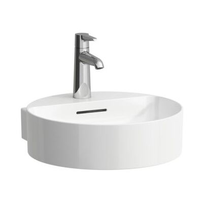 LAUFEN Val Aufsatz-Handwaschbecken H8132817571041 40x42,5cm, weiß matt, mit Hahnloch, mit Überlauf LAUFEN Val Aufsatz-Handwaschbecken H8132817571041 40x42,5cm, weiß matt, mit Hahnloch, mit Überlauf