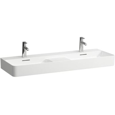 LAUFEN Val Waschtisch H8142827571041 mit Überlauf, mit 1 Hahnloch, weiß matt, 120x42cm, unterbaufähig LAUFEN Val Waschtisch H8142827571041 mit Überlauf, mit 1 Hahnloch, weiß matt, 120x42cm, unterbaufähig
