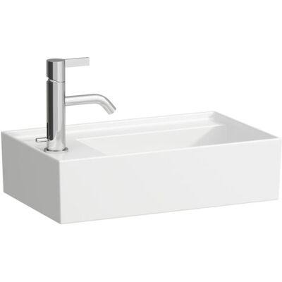LAUFEN Kartell Handwaschbecken 8153354001111, LCC, 46x28 cm, weiß LCC, 1 Hahnl. links, Saphirkeramik LAUFEN Kartell Handwaschbecken 8153354001111, LCC, 46x28 cm, weiß LCC, 1 Hahnl. links, Saphirkeramik
