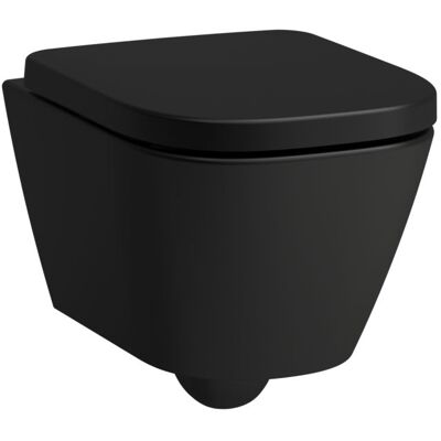 Laufen Meda Wand-WC H8201137160001 36x49cm, spülrandlos, schwarz matt Laufen Meda Wand-WC H8201137160001 36x49cm, spülrandlos, schwarz matt